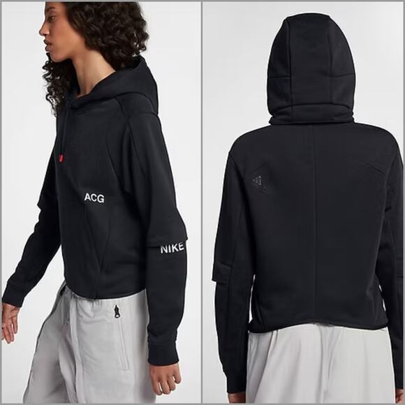 Nike ACG Sweaters - Nike Lab ACG Women's Pullover Hoodie In Black size Large